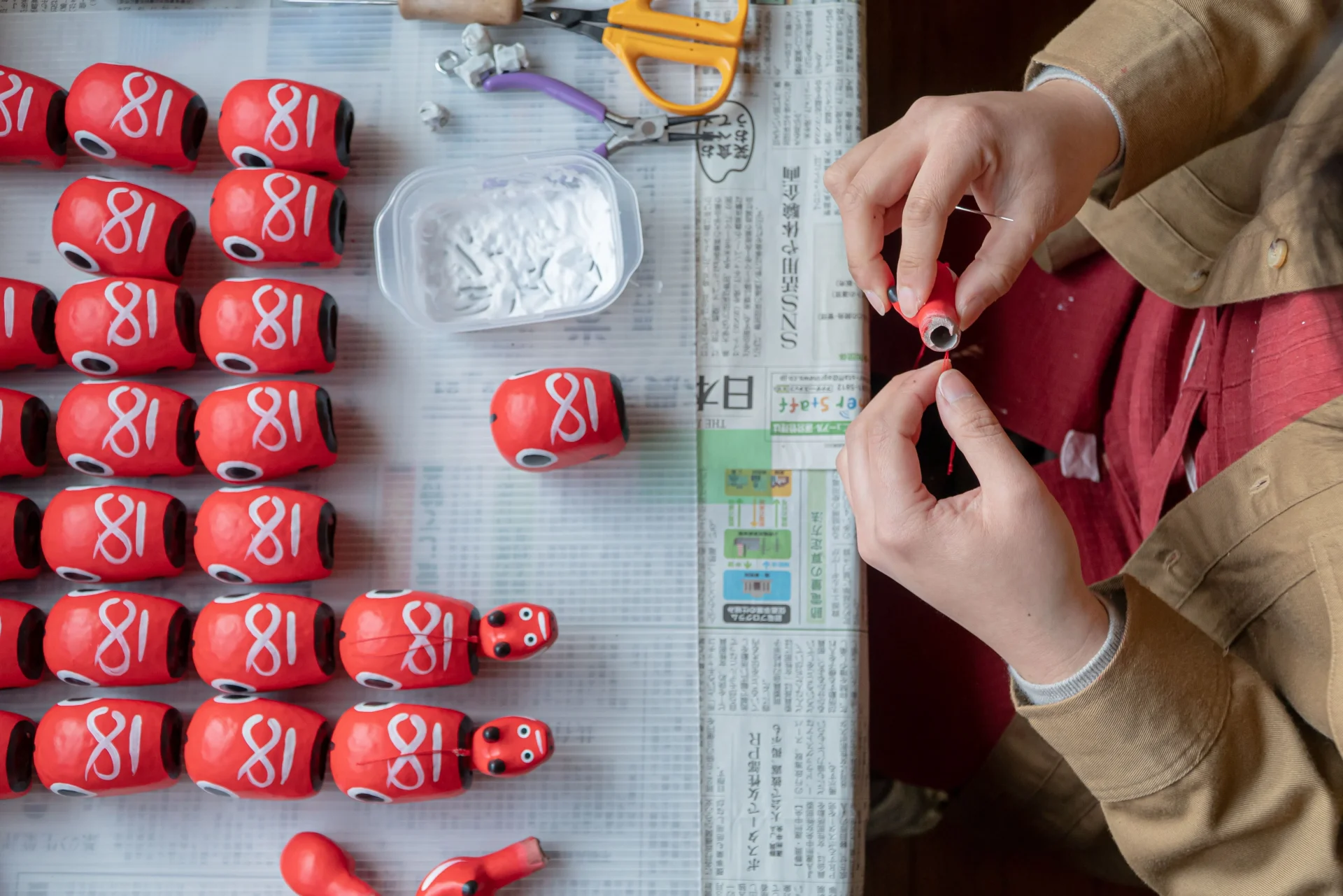 【受注生産】 赤べこ「祝」(ハレ) - 画像 (5)