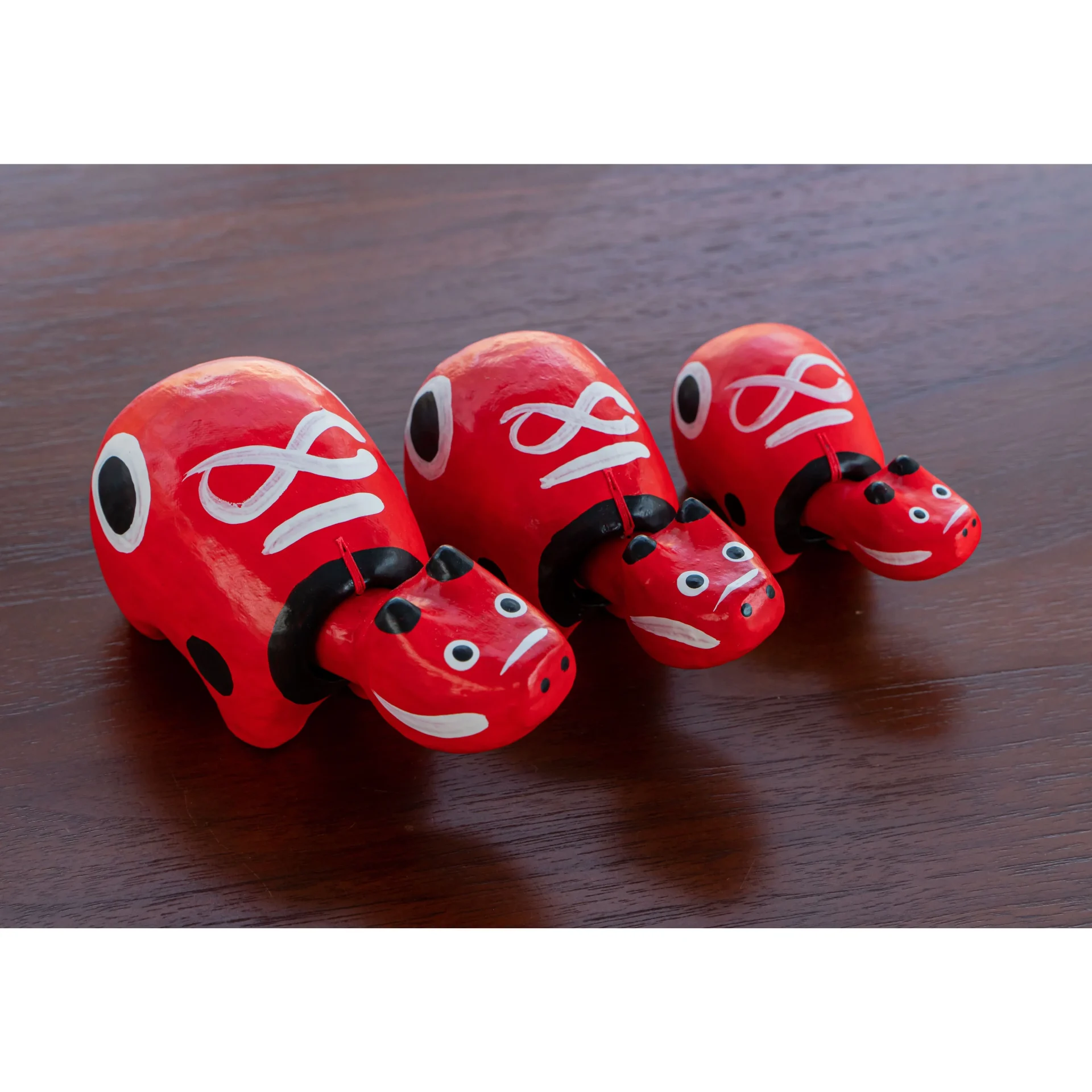 【受注生産】 赤べこ「朱」(あかね)