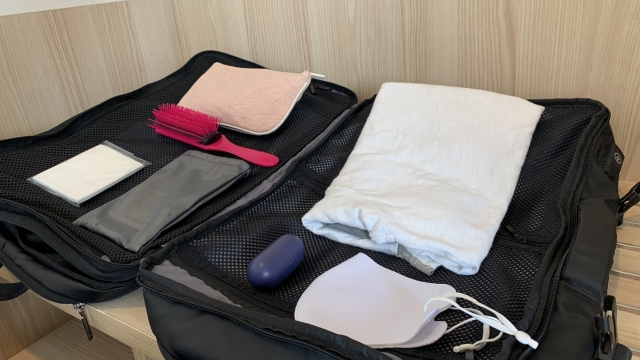 荷物のパッキング